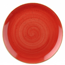 Churchill Stonecast Berry Red Coupe Plate 32.4cm
