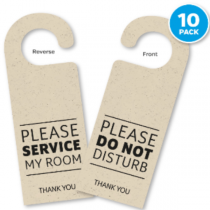 Do Not Disturb / Please Service Room Door Hangers - Multipack