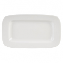 Simply White Rimmed Rectangular Platter 10.5 x 6inch / 26.4 x 15.3cm