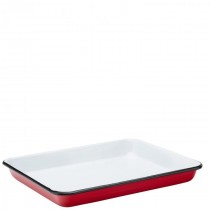 Eagle Enamel Red Baking Tray 28 x 21.5cm 