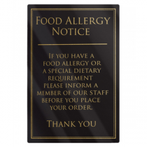 Food Allergy Inform Staff Member Notice