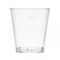 Disposable Plastic Shot Glasses Clear 3cl