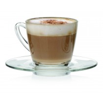 Ocean Ultimo Cappuccino Glass Saucers 15cm / 6inch