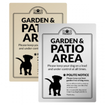 Dog Friendly Garden & Patio Area Exterior Sign