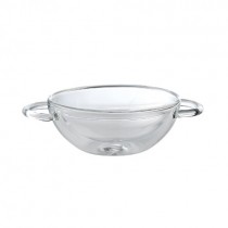Thermic Double Walled Glass Wok with Dual Handles 