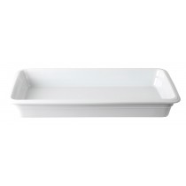 Ceramic White Gastronorm Dish GN 1/1 65mm Deep 