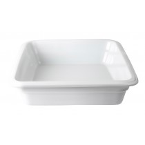 Ceramic White Gastronorm Dish GN 1/2 65mm Deep