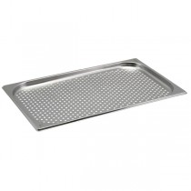 Stainless Steel Perforated Gastronorm Pan 1/1 - 20mm Deep 