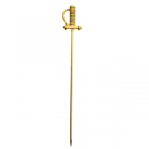Barfly Sword Top Gold Plated Cocktail Picks 