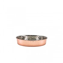 Hammered Copper Plated Presentation Plate 15cm