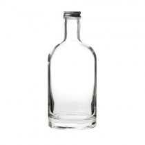 Oslo Glass Bottle with Silver Lid 17.5oz / 50cl