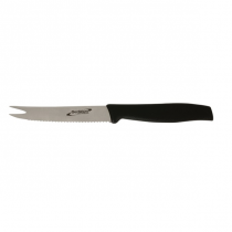 Genware Serrated Bar Knife with Fork End 10.2cm