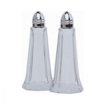 Lighthouse Glass Pepper Shaker with Silver Top