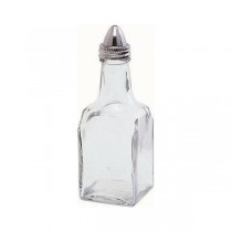 Square Oil & Vinegar Bottle with Stainless Steel Lid 5.5oz
