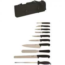 Genware Professional 10 Piece Knife Set & Knife Case