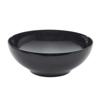 Melamine Black Round Bowl 35.5 x 12.5cm 