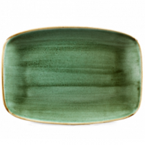 Churchill Stonecast Samphire Green Oblong Plate 30 x 19.9cm 