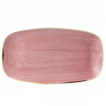 Churchill Stonecast Petal Pink Chefs' Oblong Plate 35.5 x 18.9cm 