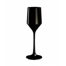 Premium Unbreakable Modern Black Champagne Flutes 6.75oz / 190ml