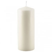 Pillar Candle Ivory 20 x 8cm 