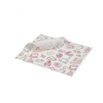 Genware Greaseproof Paper Coffee and Cake 20 x 25cm