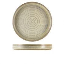Terra Porcelain Matt Grey Presentation Plate 26 x 3.3cm