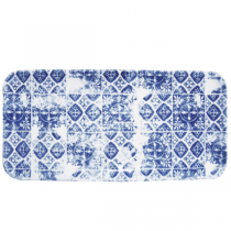 Dudson Makers Porto Blue Organic Rectangle Plate 34.6 x 15.6cm