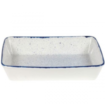 Churchill Stonecast Hints Indigo Blue Rectangular Baking Dish 38 x 25cm