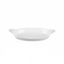 Churchill Cookware Medium Oval Eared Dish White 28 x 15.6cm