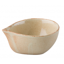 Rustico Flame Unhandled Sauce Boat 4.5inch / 11cm   