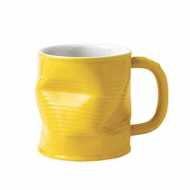 Squashed Tin Can Mug Yellow 7.75oz / 22cl 