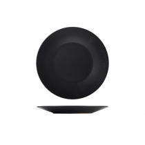 Luna Black Stoneware Wide Rim Plates 8.25inch / 21cm