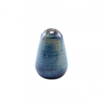 Terra Porcelain Aqua Blue Pepper Shaker 