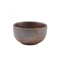 Terra Porcelain Rustic Copper Round Bowl 11.5 x 6cm 
