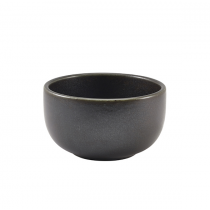 Terra Porcelain Cinder Black Round Bowls 12.5cm