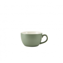 Genware Porcelain Matt Sage Bowl Shaped Cup 6oz/17.5cl