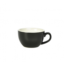 Genware Porcelain Black Bowl Shaped Cup 8.75oz / 25cl
