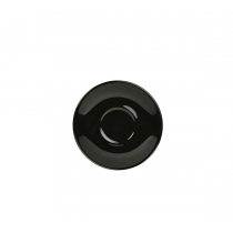 Genware Porcelain Black Saucer 12cm /4.75inch