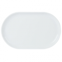 Porcelite White Narrow Oval Plate 12 x 6inch / 30 x 15cm 
