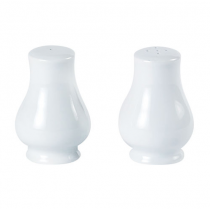 Porcelite White Salt Pourers 3.25inch / 8cm