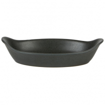 Rustico Carbon Oval Eared Dish 8.75inch / 22cm