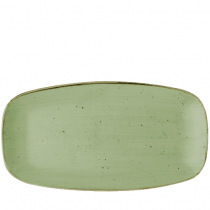 Churchill Stonecast Sage Green Chefs Oblong Plate 13.88 x 7.38inch / 35.5 x 18.9cm