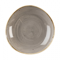 Churchill Stonecast Peppercorn Grey Organic Round Bowl 25.3cm
