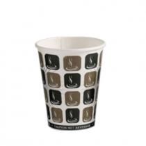 Cafe Mocha Disposable Hot Drink Cups 10oz / 300ml 