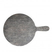 Churchill Alchemy Buffet Melamine Round Handled Paddle Board Distressed Wood 32 x 32cm