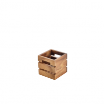 Genware Acacia Wood Box/Riser 12 x 12 x 12cm