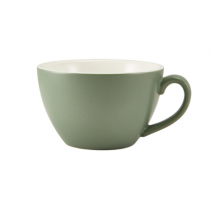 Genware Porcelain Matt Sage Bowl Shaped Cup 12oz/34cl