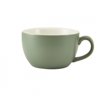 Genware Porcelain Matt Sage Bowl Shaped Cup 3oz/9cl