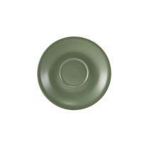 Genware Porcelain Matt Sage Saucer 5.25inch / 13.5cm