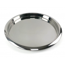 Stainless Steel Round Waiter's Tray 14inch 